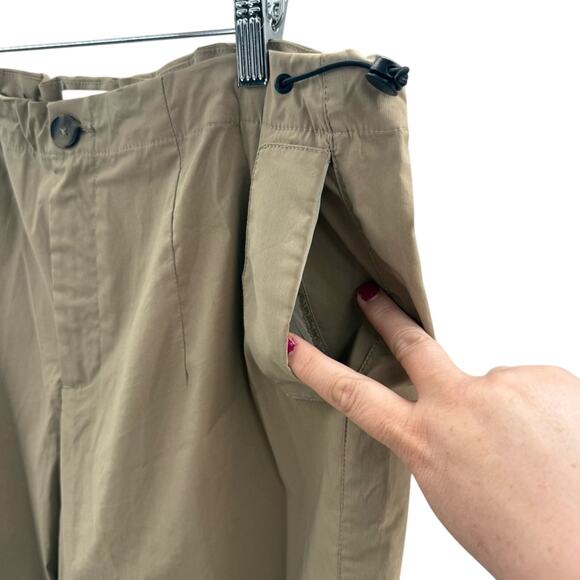 Urban Revivo Baggy Fit Cargo Pants Bungee at Waist & Ankles Cotton Blend Size 4 - Picture 4 of 9